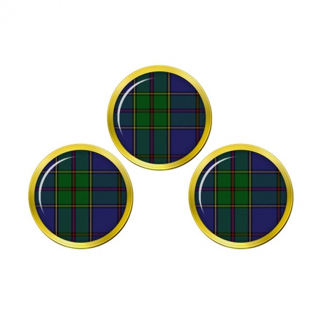 Strang Scottish Tartan Golf Ball Markers
