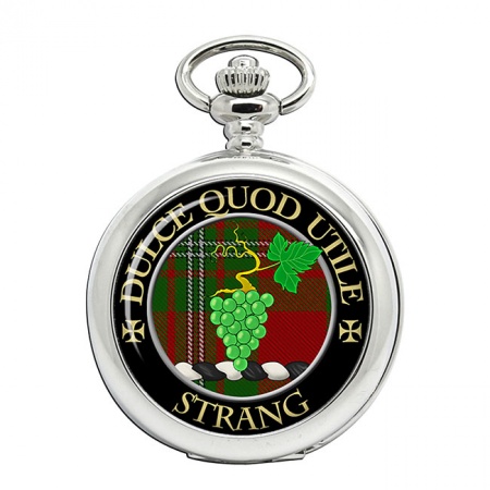 Strang Scottish Clan Crest Pocket Watch