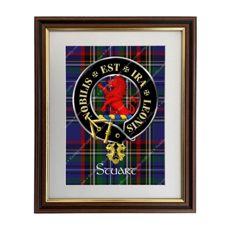 Stuart Scottish Clan Crest Framed Print