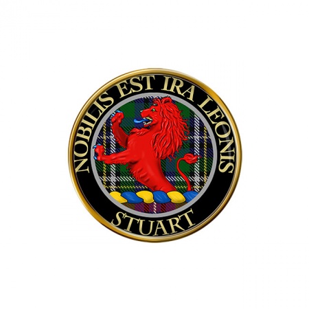 Stuart Scottish Clan Crest Pin Badge