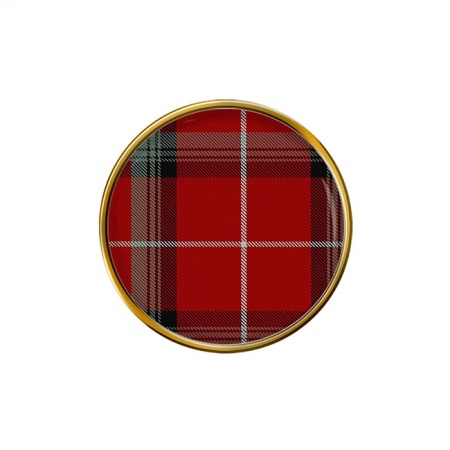 Stuart Scottish Tartan Pin Badge