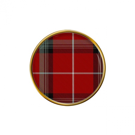 Stuart Scottish Tartan Pin Badge