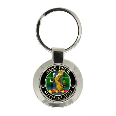 Sutherland Scottish Clan Crest Key Ring