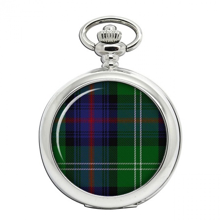 Sutherland Scottish Tartan Pocket Watch