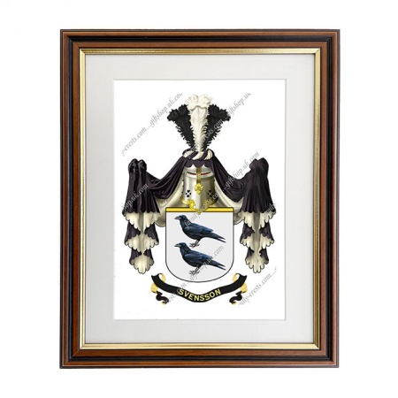 Svensson (Sweden) Coat of Arms Framed Print