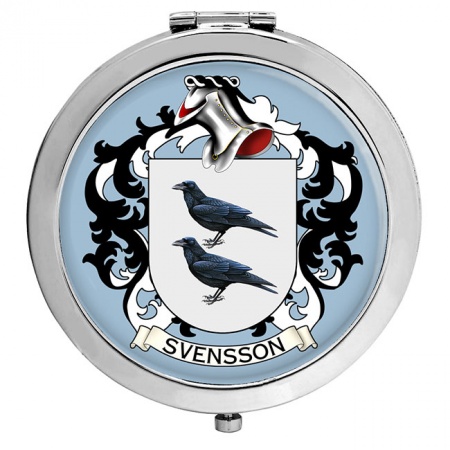 Svensson (Sweden) Coat of Arms Compact Mirror