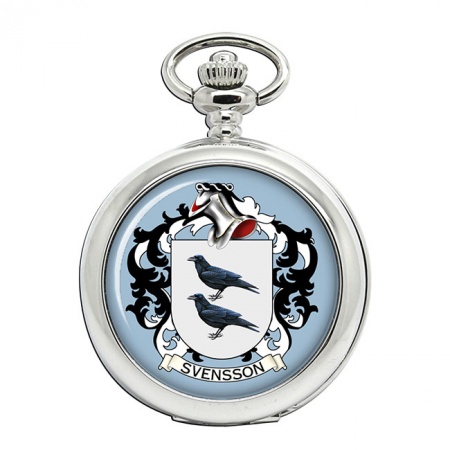 Svensson (Sweden) Coat of Arms Pocket Watch