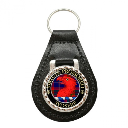 Sydserf Scottish Clan Crest Leather Key Fob