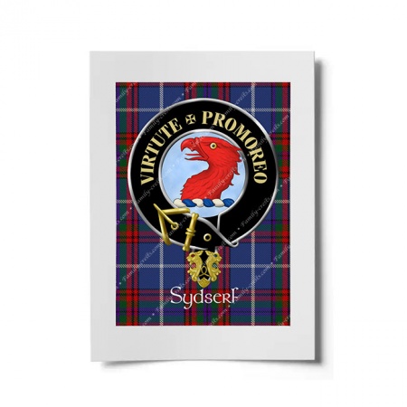 Sydserf Scottish Clan Crest Ready to Frame Print