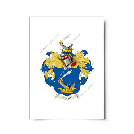 Szabó (Hungary) Coat of Arms Print