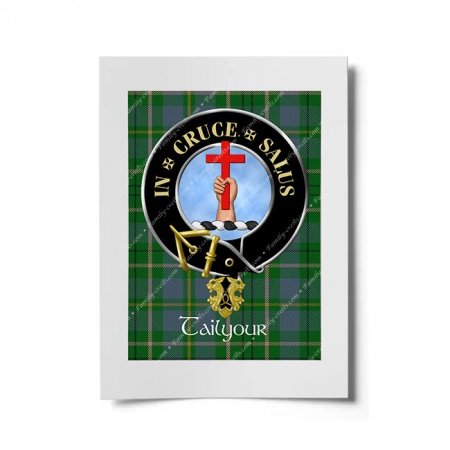 Tailyour Scottish Clan Crest Ready to Frame Print