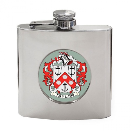 Taylor (England) Coat of Arms Hip Flask