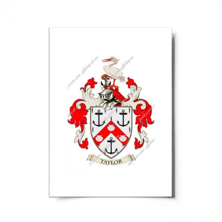 Taylor (England) Coat of Arms Print