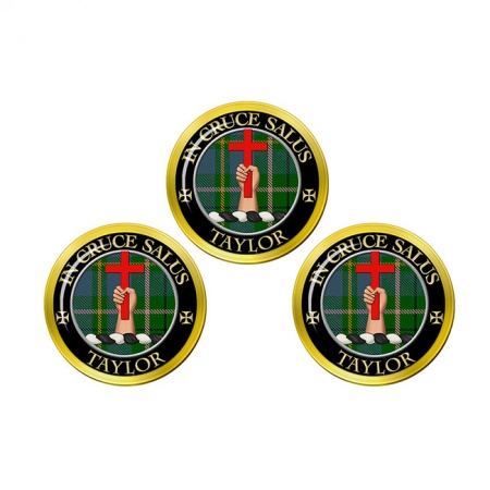Taylor Scottish Clan Crest Golf Ball Markers