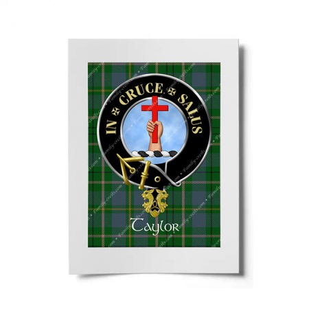 Taylor Scottish Clan Crest Ready to Frame Print