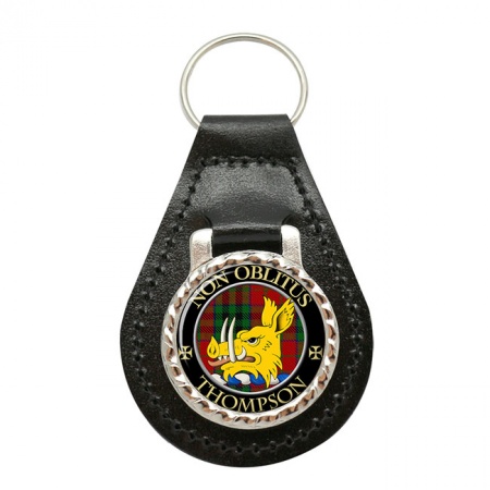 Thompson (Mactavish) Scottish Clan Crest Leather Key Fob