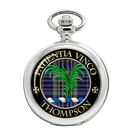 Thompson Scottish Clan Crest Pocket Watch