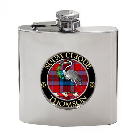 Thomson Scottish Clan Crest Hip Flask