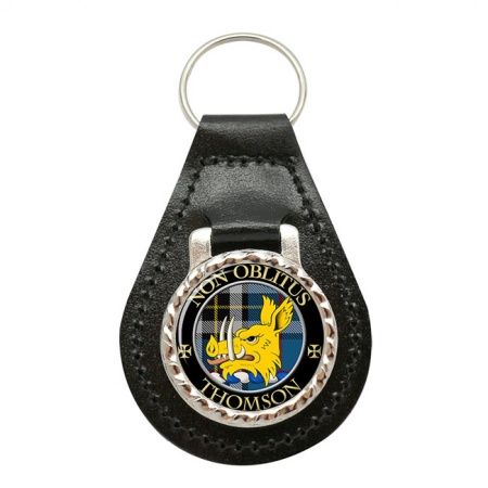 Thomson (Mactavish) Scottish Clan Crest Leather Key Fob