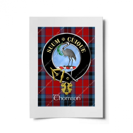 Thomson Scottish Clan Crest Ready to Frame Print