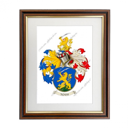 Tóth (Hungary) Coat of Arms Framed Print