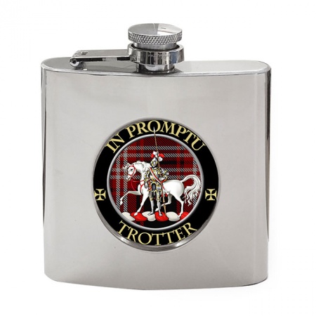 Trotter Scottish Clan Crest Hip Flask