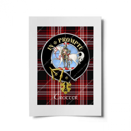 Trotter Scottish Clan Crest Ready to Frame Print