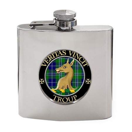 Troup Scottish Clan Crest Hip Flask