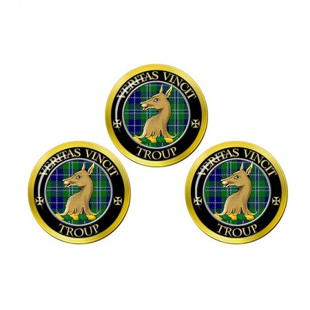 Troup Scottish Clan Crest Golf Ball Markers