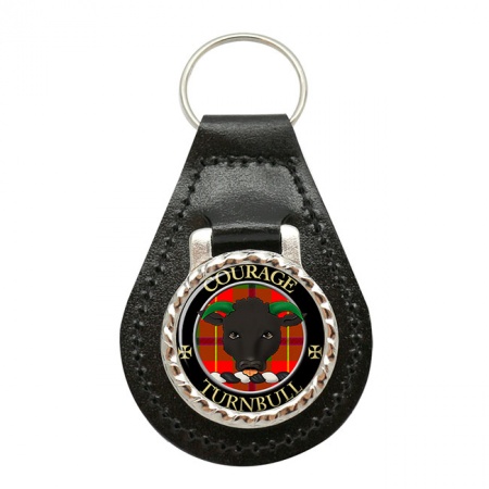 Turnbull Scottish Clan Crest Leather Key Fob