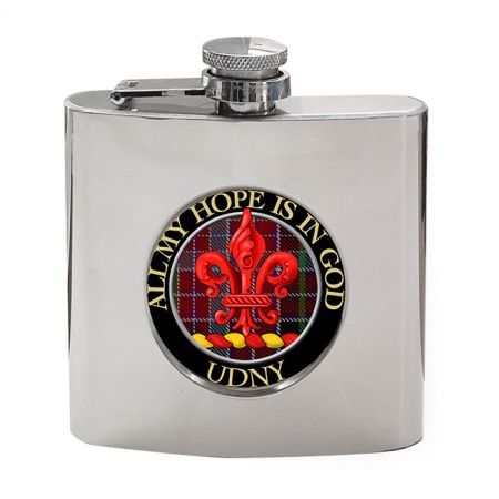 Udny Scottish Clan Crest Hip Flask