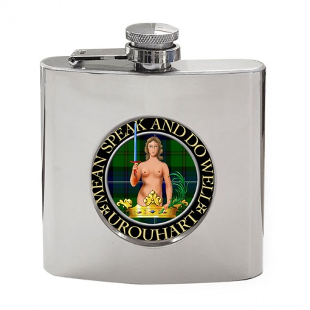 Urquhart Scottish Clan Crest Hip Flask