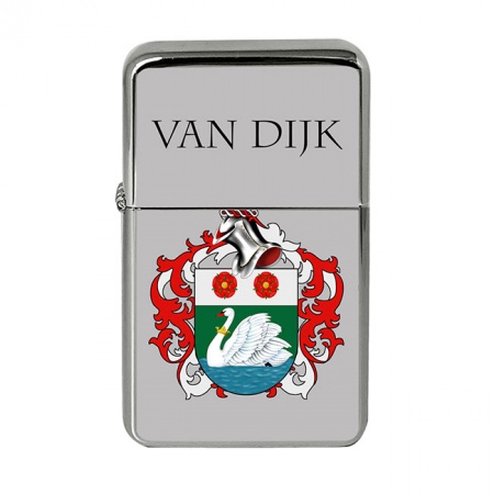 van Dijk (Netherlands) Coat of Arms Flip Top Lighter