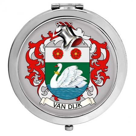 van Dijk (Netherlands) Coat of Arms Compact Mirror
