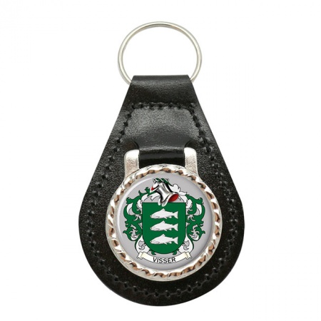 Visser (Netherlands) Coat of Arms Key Fob