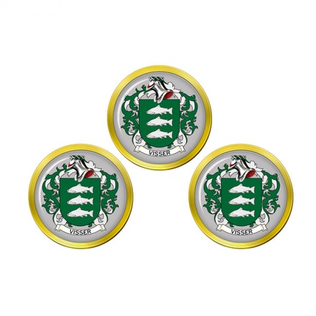 Visser (Netherlands) Coat of Arms Golf Ball Markers