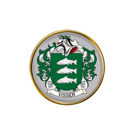 Visser (Netherlands) Coat of Arms Pin Badge