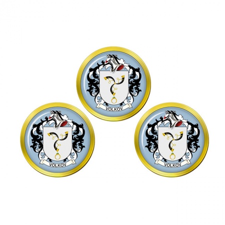 Volkov (Russia) Coat of Arms Golf Ball Markers