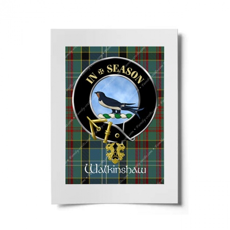Walkinshaw Scottish Clan Crest Ready to Frame Print