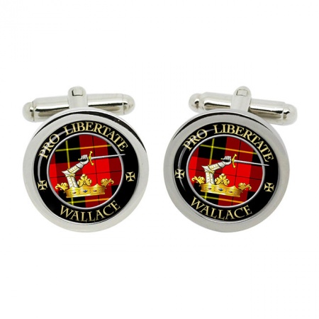 Wallace Scottish Clan Crest Cufflinks