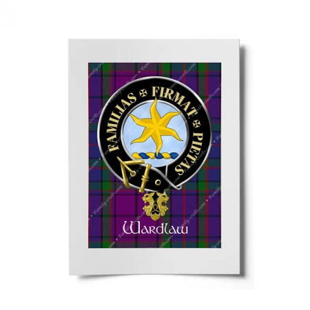 Wardlaw Scottish Clan Crest Ready to Frame Print