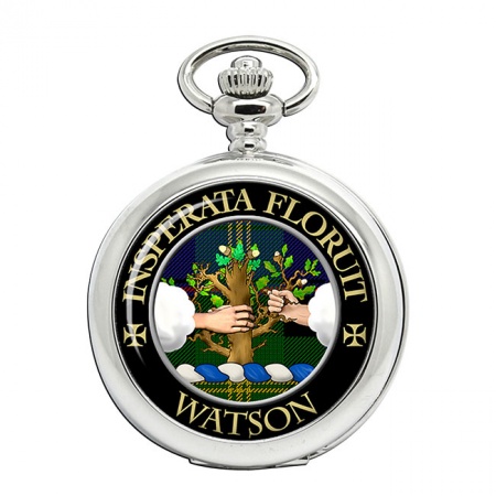 Watson Scottish Clan Crest Pocket Watch