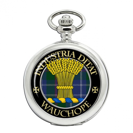 Wauchope Scottish Clan Crest Pocket Watch