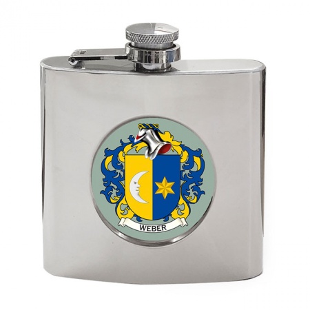 Weber (Germany) Coat of Arms Hip Flask