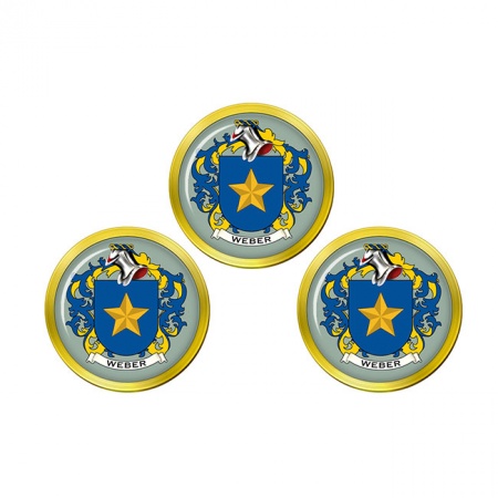 Weber (Swiss) Coat of Arms Golf Ball Markers