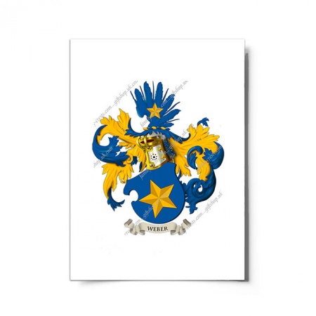 Weber (Swiss) Coat of Arms Print