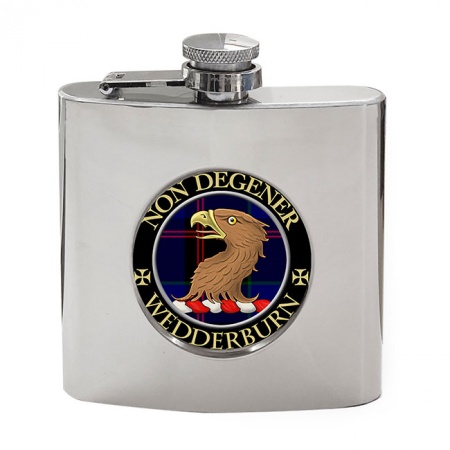 Wedderburn Scottish Clan Crest Hip Flask