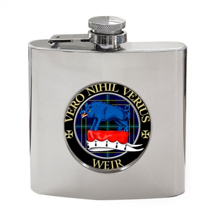 Weir Scottish Clan Crest Hip Flask