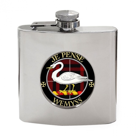 Wemyss Scottish Clan Crest Hip Flask