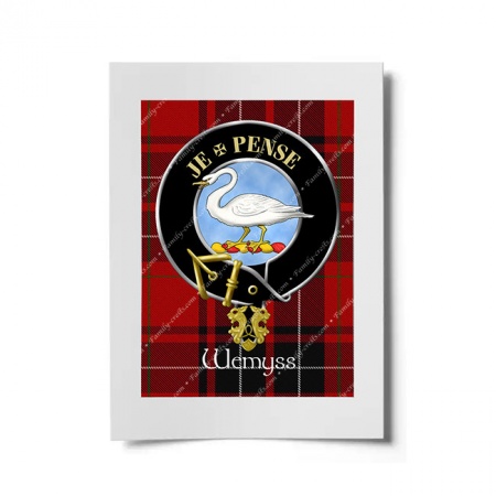 Wemyss Scottish Clan Crest Ready to Frame Print